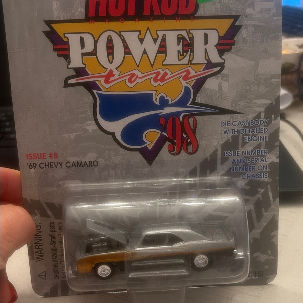 Racing Champions - Hot Rod Magazine Power Tour Series #8 1969 Chevy Camaro NIP